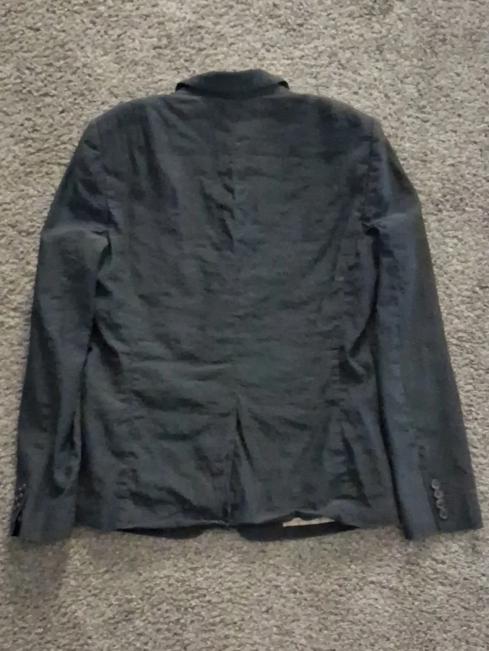 AllSaints Spitalfields Ballast Jacket Blazer Linen Blend Black Mens Size 40
